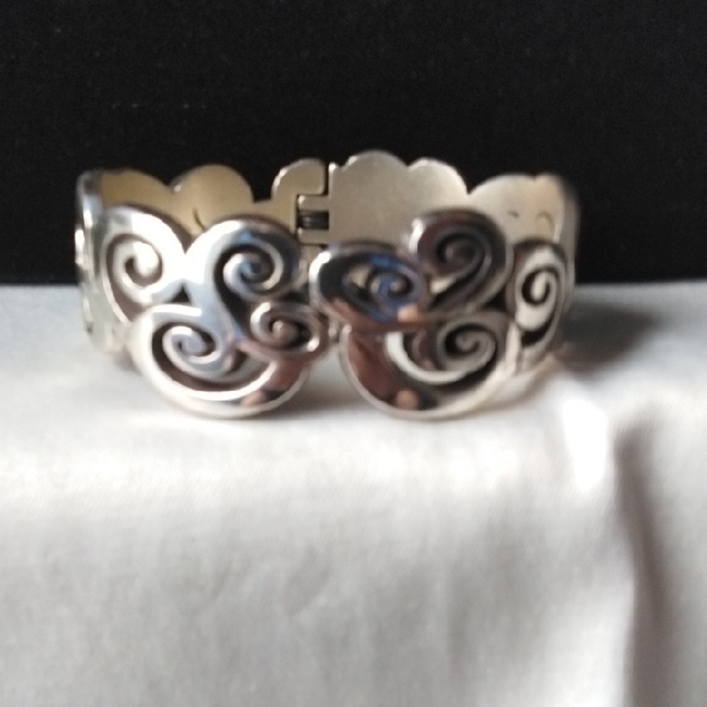 Brighton Silver Swirl Cuff Bracelet